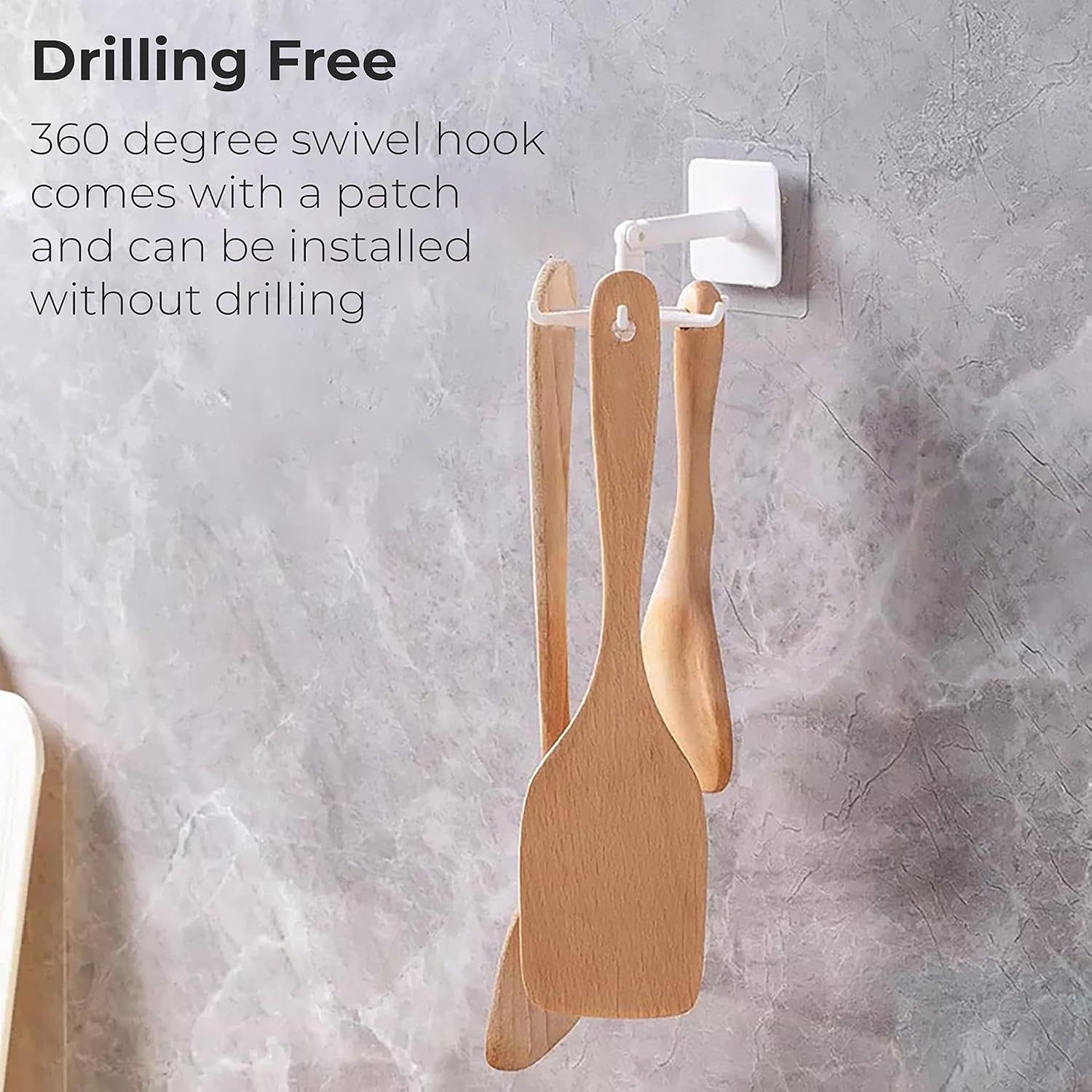 360° Rotating Wall Hook (Pack of 5)