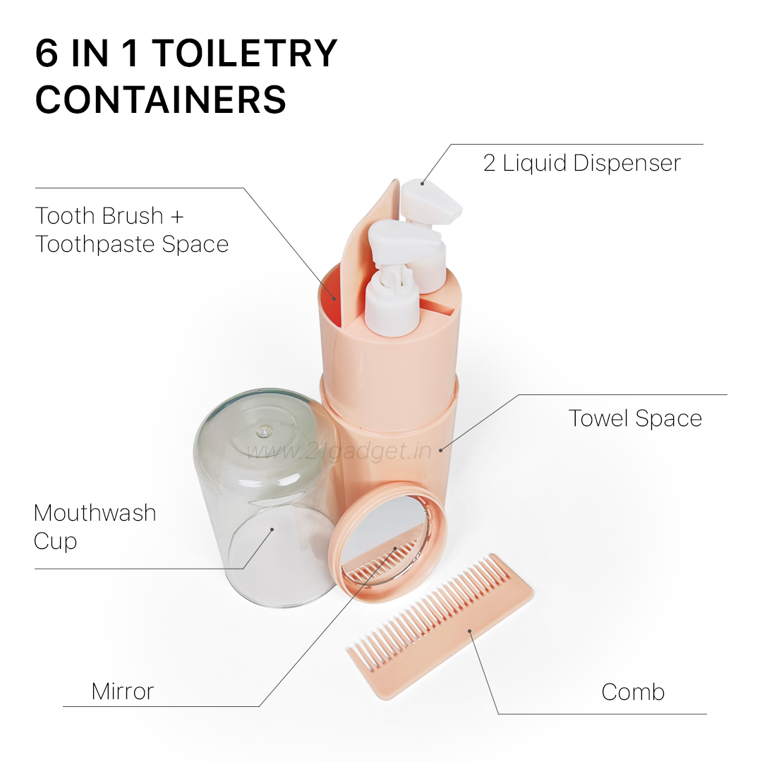 6 in 1 Essential Travel Kit